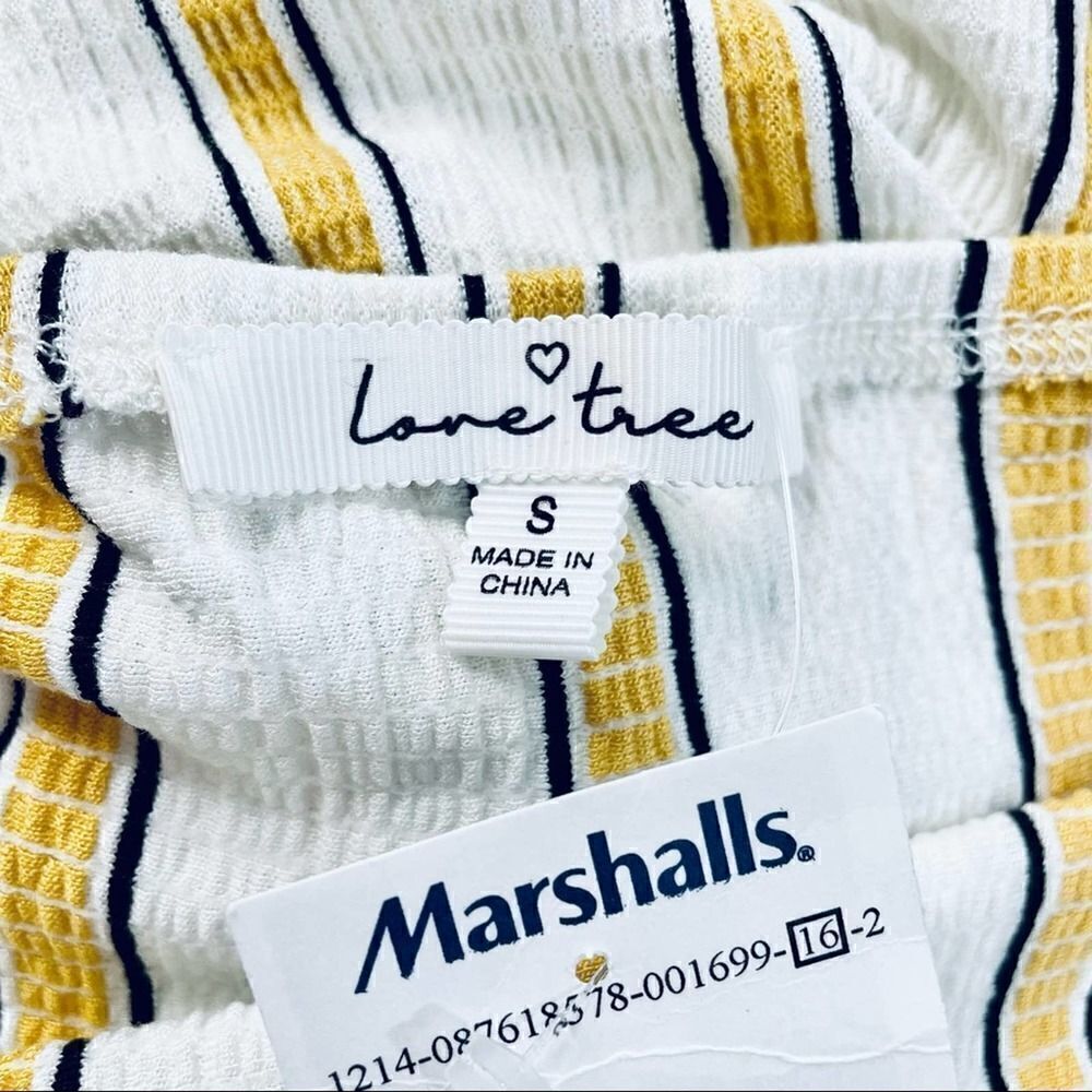Love Tree Pinstripe Strapless Jumper Nautical - Picture 8 of 11